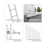 thumbnail of PROREGAL Sprossen-Anlegeleiter mit nivello®-Traverse 8-Sprossen