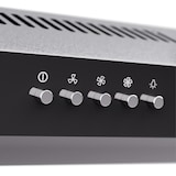 thumbnail of Klarstein Contempo 60 Unterbau-Dunstabzugshaube 60cm 200m³/h LED Edelstahl Acryl Silber