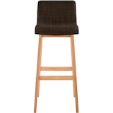 thumbnail of Banqueta Hover Tecido Estrutura de Quatro Pés Natural marrom