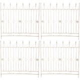 thumbnail of Conjunto de 4 cercas de jardim acelga creme antigo