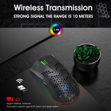 thumbnail of Souris Gaming Sans Fil 7 Boutons RGB Rechargeable Ergonomique 3600DPI Noir YONIS