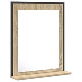 thumbnail of vidaXL Badezimmer Spiegel mit Regal Schwarz 50 x 12 x 60 cm