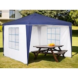 thumbnail of Tarrington House Gazebo Everyday, acciaio/poliestere, 3 x 3 m, idrorepellente, blu/bianco
