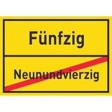 thumbnail of Fünfzig Neunundvierzig Schild Ortsschild A2 (420x594mm)