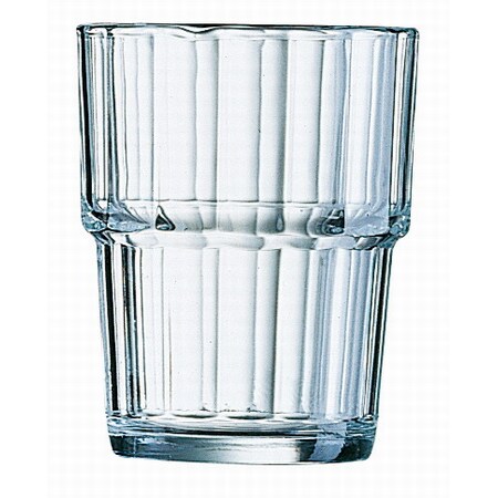 6 x Saftglas NORVEGE, Inhalt: 0,25 Liter, Höhe: 94 mm, Durchmesser: 77 mm, stapelbar, Arcoroc.