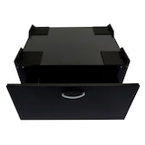 thumbnail of Décoshop26 - Meuble bas pour machine à laver avec tiroir 33 x 61 x 52 cm MDF et acier noir 04_0007835