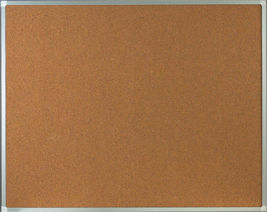 Quadro De Cortica Q-Connect Caixilho De Aluminio 150X100Cm Extra Cortica 5 Mm