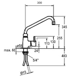 thumbnail of Bartscher Einhebelmischer 40L-3601B