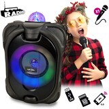 thumbnail of Mini-enceinte Bluetooth Innovalley DANCE-CUBE44 - 150W PMPO, sur batterie, Micro karaoké Boule  LED+clé USB 32Go