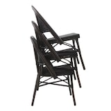 thumbnail of Essentials Paris Bistrostuhl Textil – Wenge-Schwarz Mesh