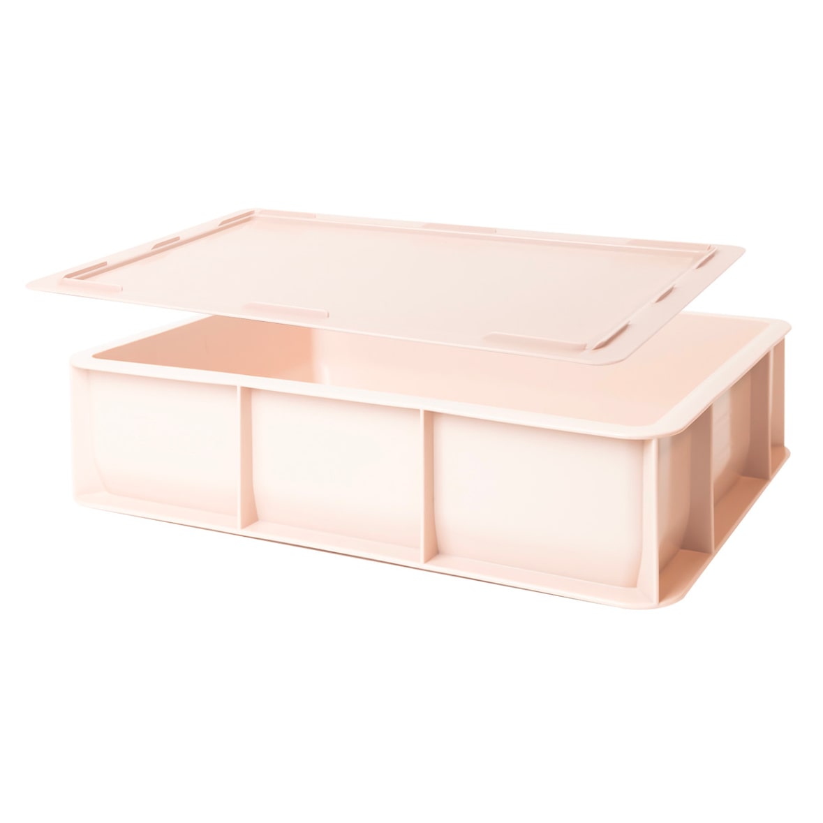 GILAC Lot demi bac à patons + couvercle - 400 x 300 - 9 L - Rose poudré Gilac Maison G178313