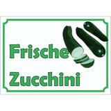 thumbnail of Frische Zucchini Werbeaufkleber Hofladen Verkaufsförderung A5 (148x210mm)
