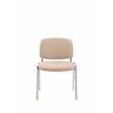 thumbnail of Chaise visiteur Ken support chromé tissu Crème