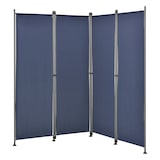 thumbnail of Helloshop26 - Schermo divisorio in poliestere a 4 pannelli 215 x 170 cm blu scuro 03_0006551
