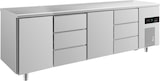 thumbnail of Gastro 632l Kühltisch 2 Türen 6 Schubladen Umluftkühlung 2330x700x850mm -2/+8°C