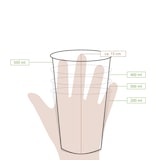 thumbnail of greenbox - rPET-Klarbecher 500 ml / 20 oz, Ø 95 mm, 800 St.