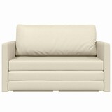 thumbnail of vidaXL Schlafsofa 110cm Creme Kunstleder