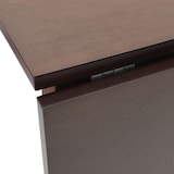 thumbnail of Table à manger marron bois massif et caoutchouc Modèle Helios Essence Élite