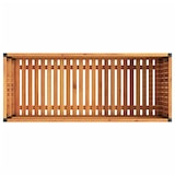 thumbnail of Helloshop26 - Hochbeet/Pflanzkasten für Pflanzen Blumen Terrasse Garten 110 x 45 x 44 cm massives Akazienholz und brauner Stahl 02_0037359