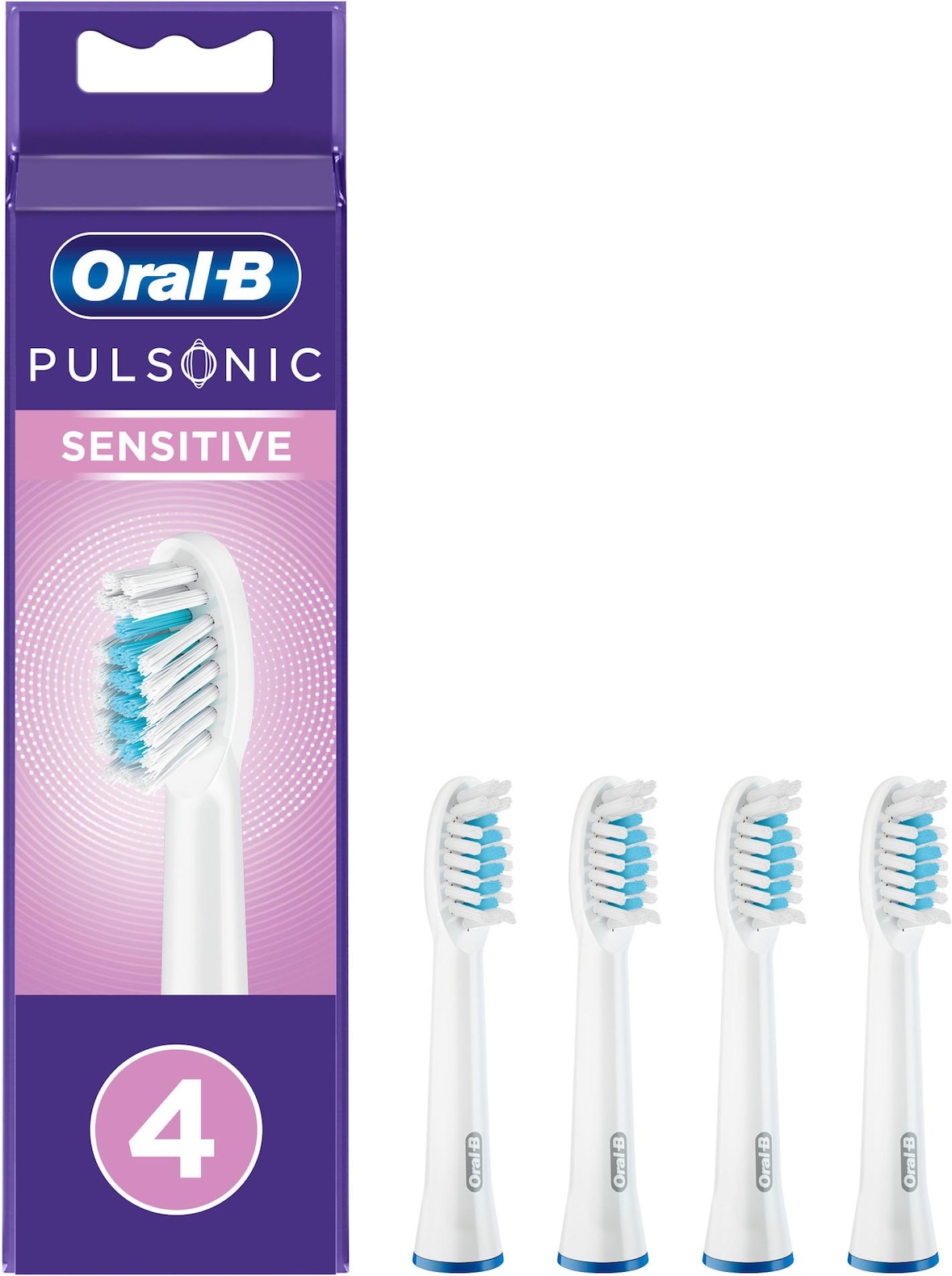 Oral-B Pulsonic Sensitive Aufsteckbürsten, 4 Stück