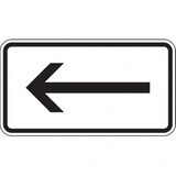thumbnail of Schild Verkehrszusatzzeichen, Pfeil linksweisend, Z - 420x231x2 mm Aluminium 2 mm, RA1