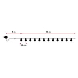 thumbnail of guirlande lumineuse guinguette multicolore 10M 20 globes LED Pas cher Lotti