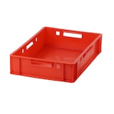 thumbnail of Palette E1 Kisten 60x40x15 cm Fleischkiste Lagerkiste Metzgerkiste - 72 Stück in rot