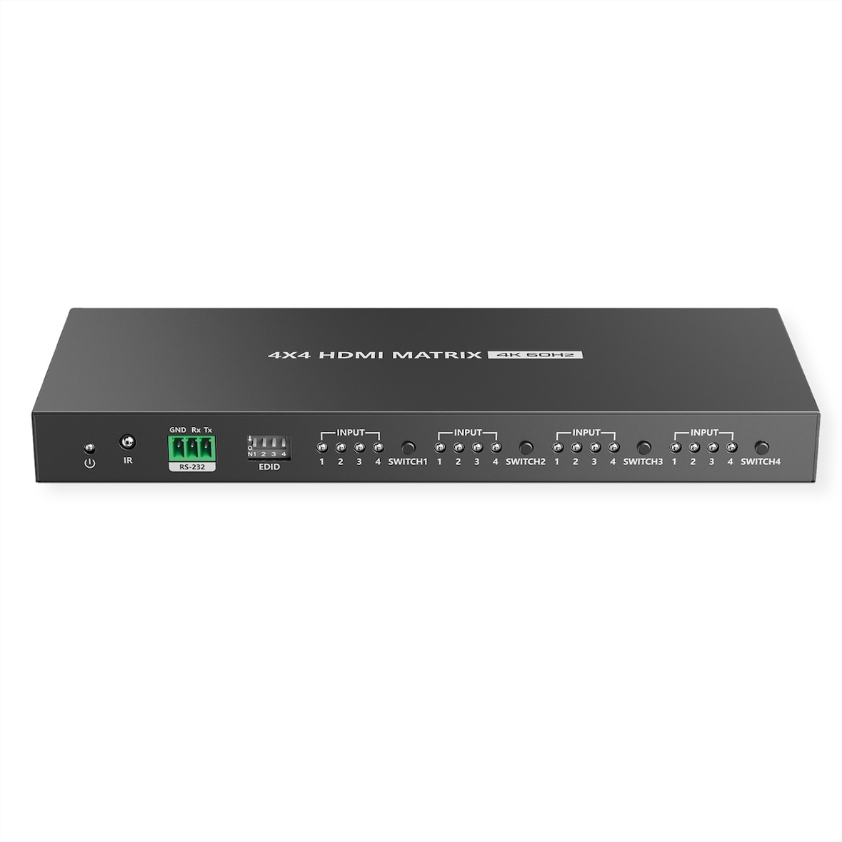 VALUE 4K HDMI Matrix Switch, 4x4, met afstandsbediening
