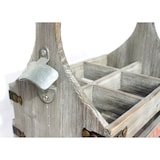 thumbnail of Bierträger mit Flaschenöffner Flaschenträger 6 Zylinder 93540 Bierkiste Holz