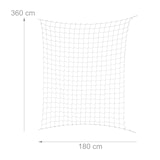 thumbnail of Relaxdays Ranknetz für Gewächshaus, 180 x 360 cm, Rankhilfe Gurken, Tomaten, Maschenweite 10 cm, Gewächshausnetz, grün