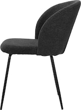 thumbnail of SIT Möbel 2er-Set Stuhl | Bezug Strukturstoff | Gestell Metall | B 60 x T 48 x H 78 cm | schwarz – schwarz