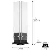 thumbnail of Moritz Ethanol Kamin Tischkamin I 51 x 20 x 17 cm I Tischfeuer Dreieck I 500 ml Edelstahldose I Bioethanol Kamin I Bio Ethanol Kaminofen Indoor