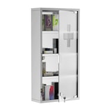 thumbnail of HOMCOM Armadietto Cassetta per Medicinali 4 Ripiani in Acciaio Inox