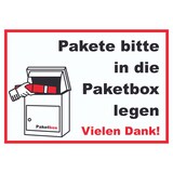 thumbnail of Pakete Paketbox Schild A3 Rückseite selbstklebend