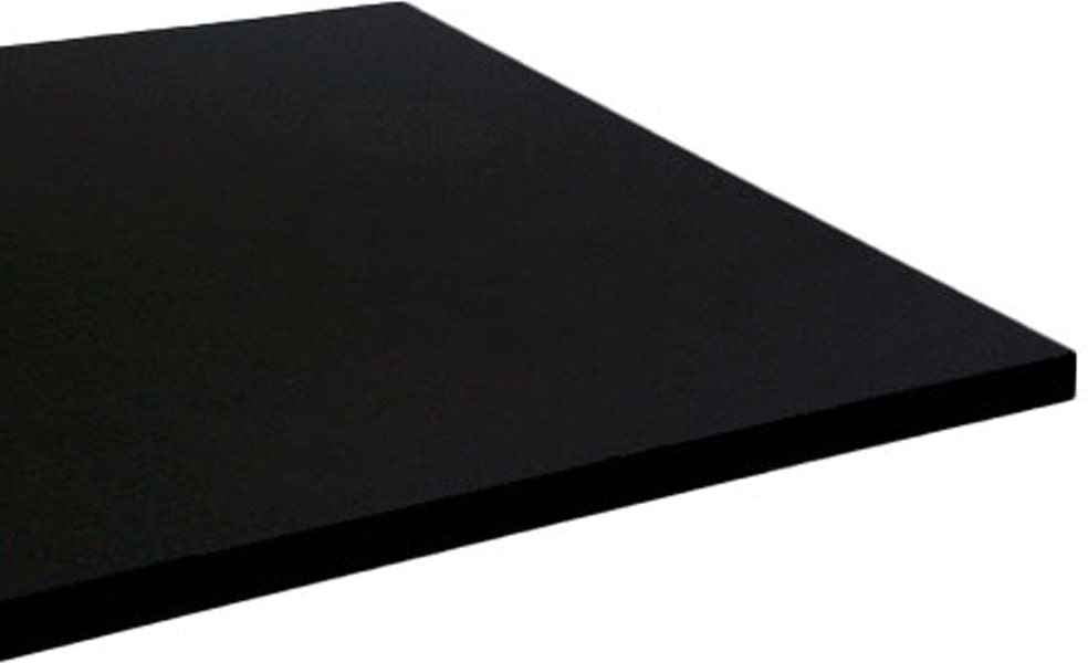 Restootab - Tischplatte 110x70 Dekor schwarz