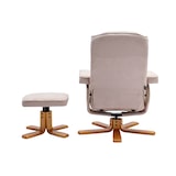 thumbnail of SVITA Charles Relaxsessel Hocker Sessel Beige Fernsehsessel Drehsessel Polyester Beige