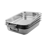 thumbnail of METRO PROFESSIONAL Cacerola, acero inoxidable, 43 x 31 cm, altura: 8 cm, apta para horno