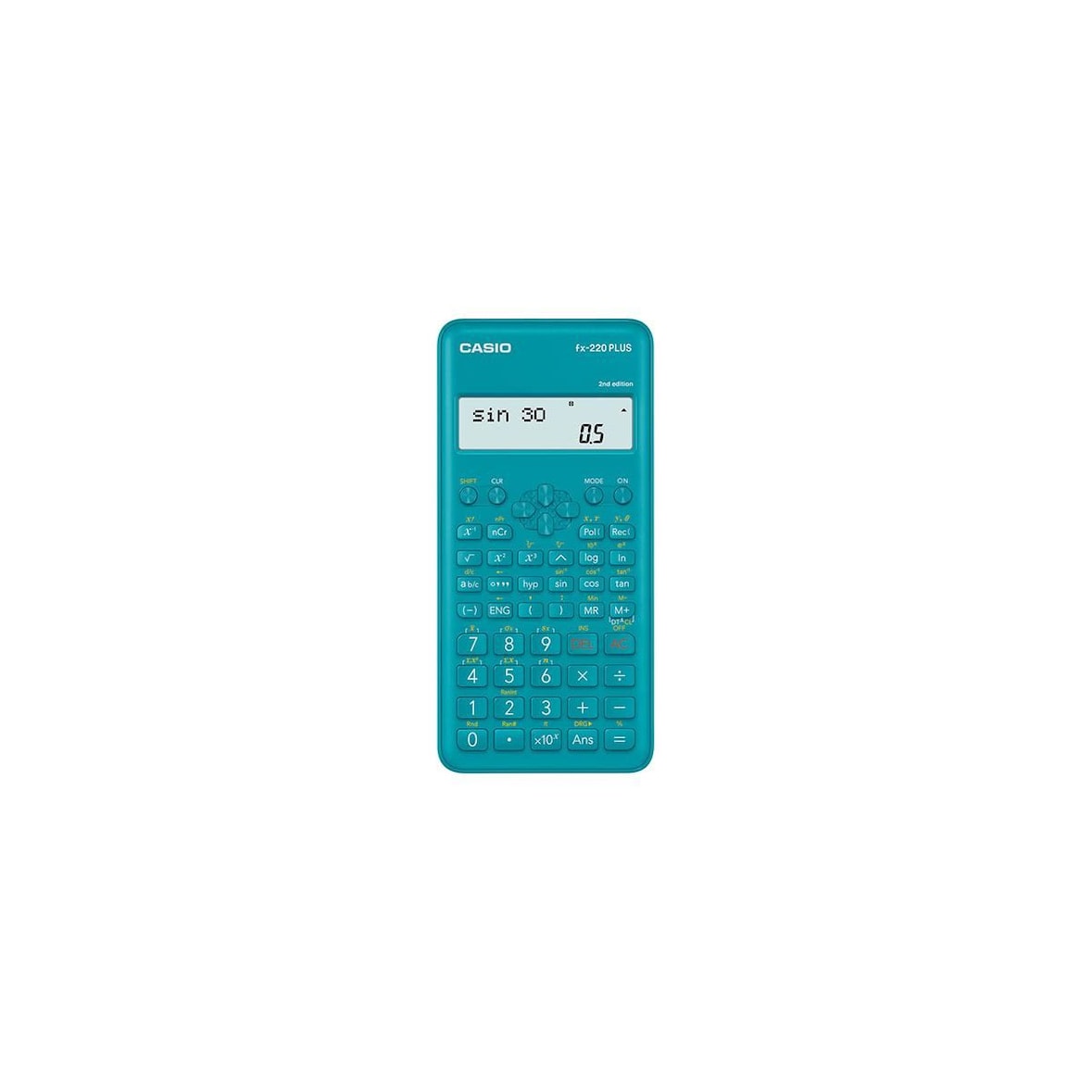 Casio Calcolatrice Scientifica FX-220 Plus Custodia Rigida 14x77x162 mm Batteria Blu