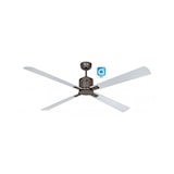 thumbnail of Ventilador De Techo Con WiFi CasaFan ECO NEO III 152cm 949337W Motor Bronce / Aspas Reversibles Wengué Y Plata