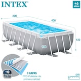 thumbnail of Piscina desmontable Rectangular con depuradora Prism Frame INTEX