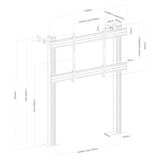 thumbnail of KIMEX - Soporte de suelo atornillable para pantallas de TV 70"-120"