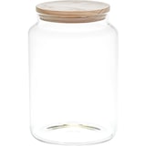 thumbnail of Tarro de cristal con tapa de madera 2,9 L - Ideal para guardar alimentos e ingredientes en la cocina - Transparente