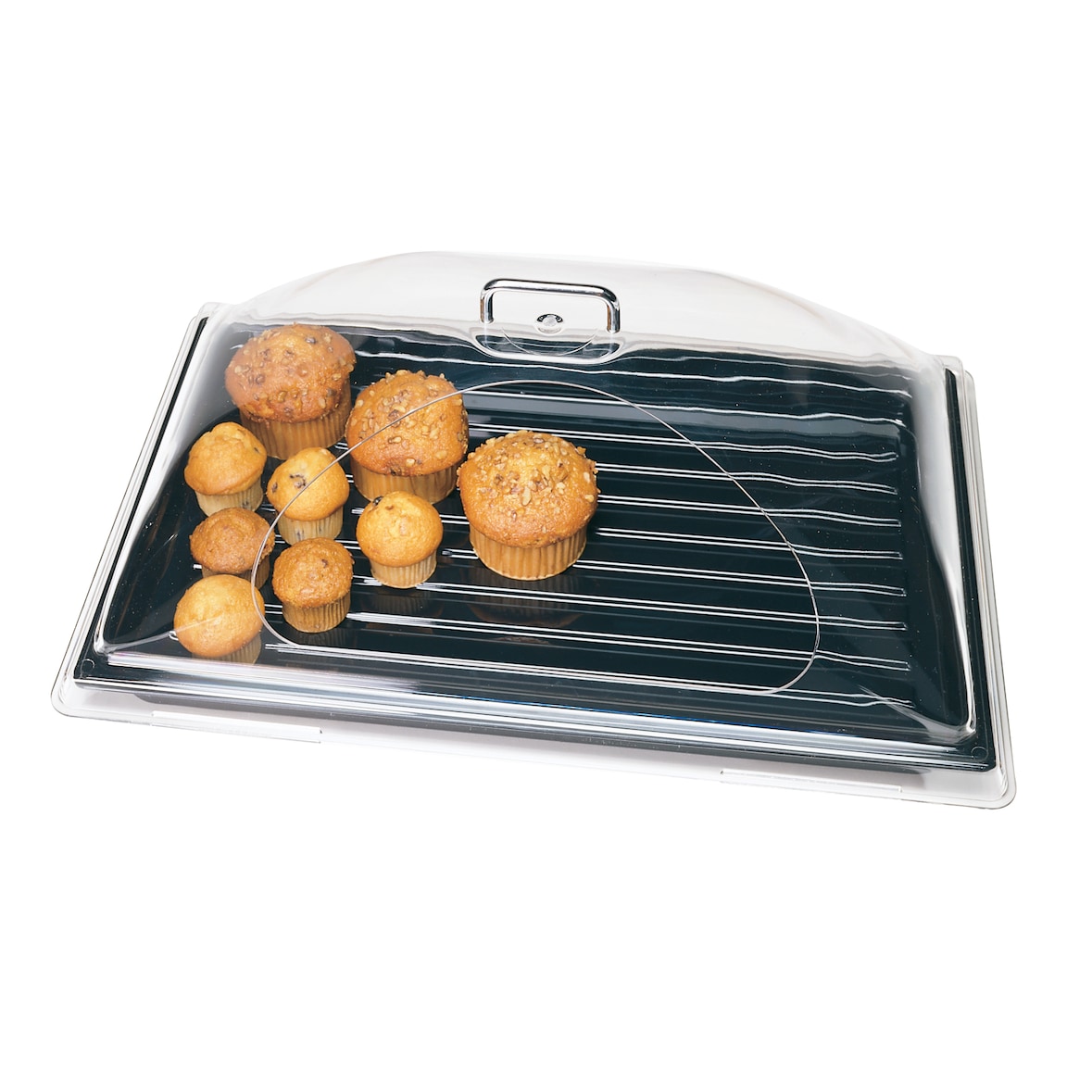 CAMBRO DD1220SCW-135 - Coberta em forma de abóbada com 1 abertura no lado largo - 50,8 x 30,5 x 16,8 cm - Transparente