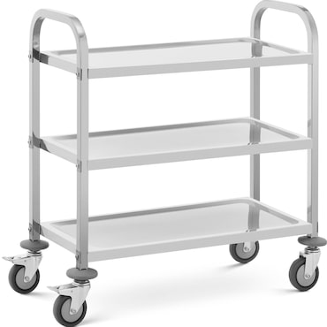 Royal Catering Carro de servicio - 3 estantes - 69 x 34 x 3 cm - 81 kg -