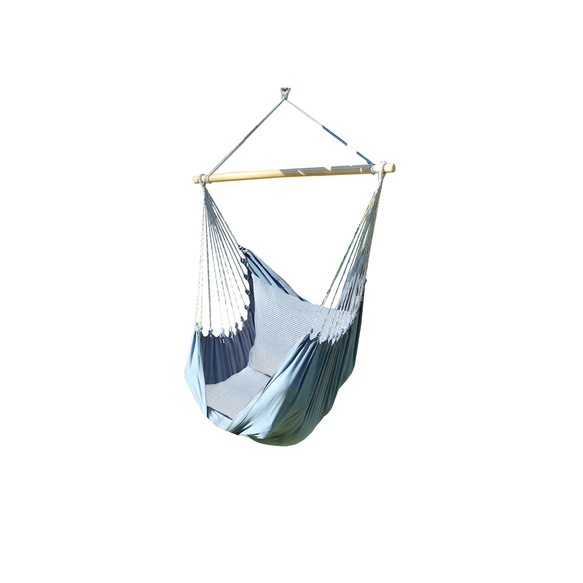 Chaise Hamac 100% Coton coloris blue Jean avec poche intégrée - Toile uniquement