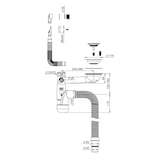 thumbnail of PREVEX Flexloc Siphon, platzsparend, universal, für die Küchenspüle | aus recyceltem Kunststoff und Edelstahl hergestellt