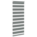 thumbnail of vidaXL Doppelrollo Dunkelgrau 65x150 cm Stoffbreite 60,9 cm Polyester