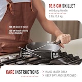 thumbnail of Victoria Sartén Hierro Fundido Curado Inducción 16,5cm, Apta Fuego, Barbacoa, Horno Cast Iron Skillet, VIC-35969, Negro