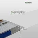thumbnail of TRUTZHOLM Rollstuhlrampe klappbar 61 cm Traglast 272 kg Alu grau geriffelt Auffahrrampe