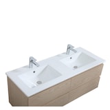 thumbnail of Meuble double vasque 120cm  avec plan céramique SORRENTO Décor chêne